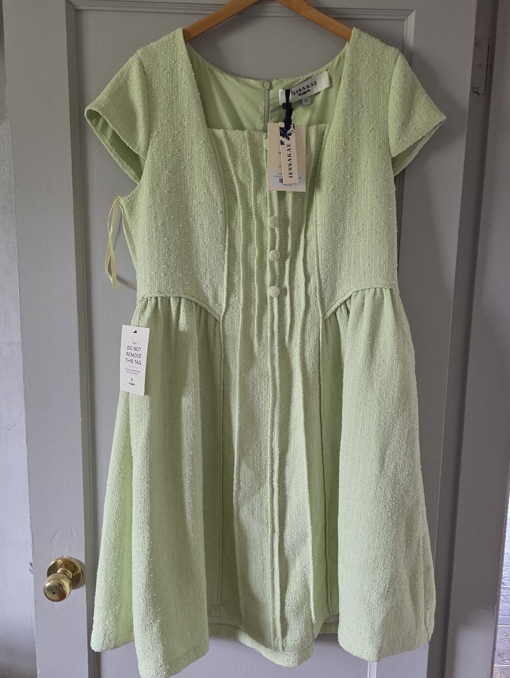Jessakae 1XL Green Tweed Mini
